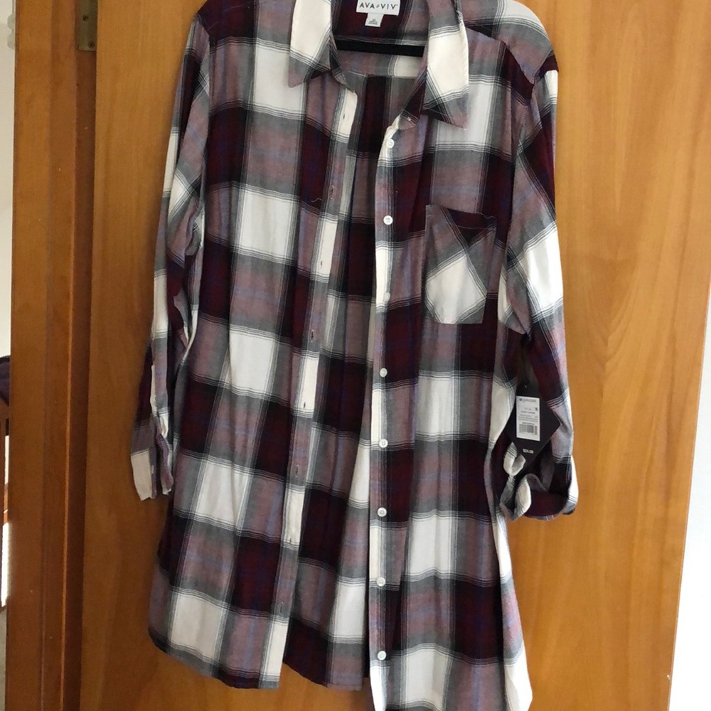 Plaid blouse